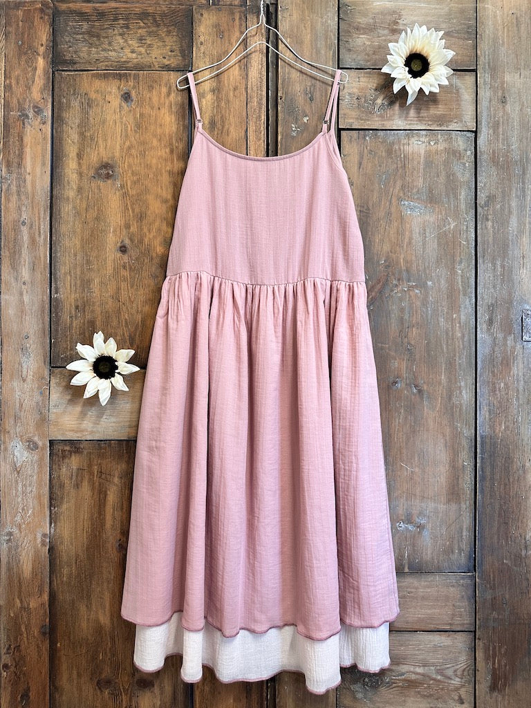 Askılı Pembe Elbise
