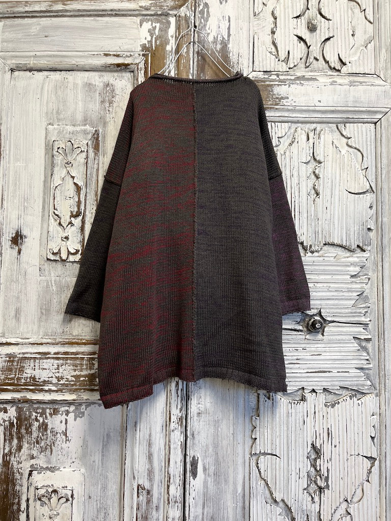 yandan bağlamalı çok renkli hırka