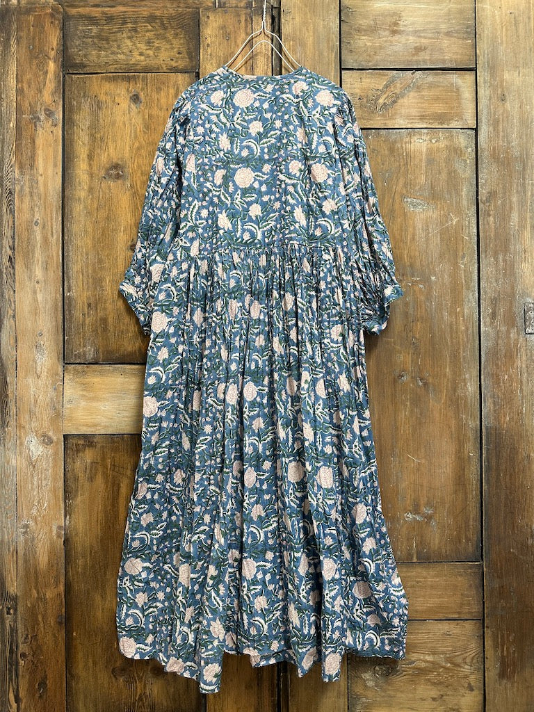 Bitkisel Boya Mavi Elbise