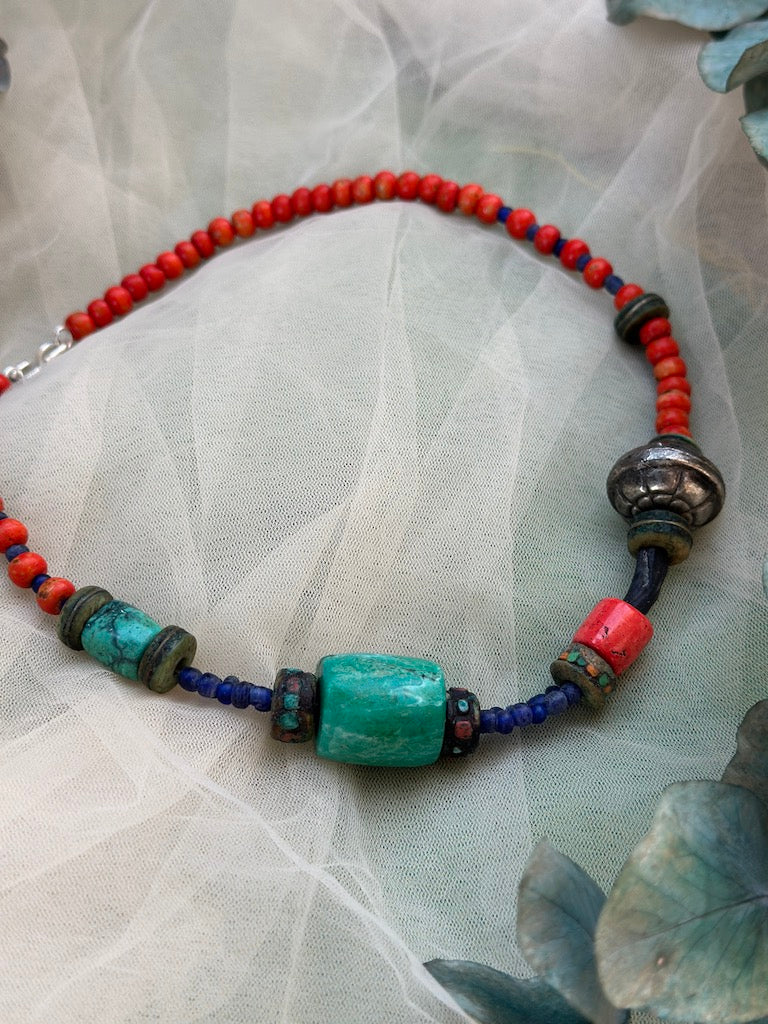 Doğal Taşlı Kolye