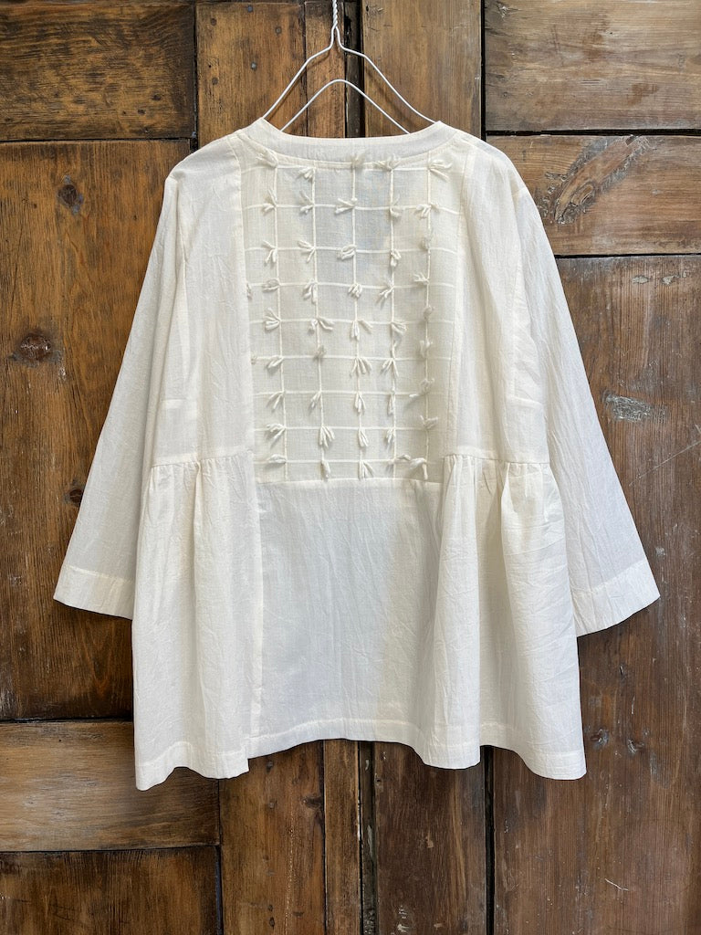 Ön Dokuma Detay Bluz