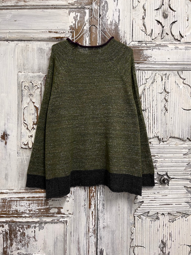 moher zeytin yeşili triko