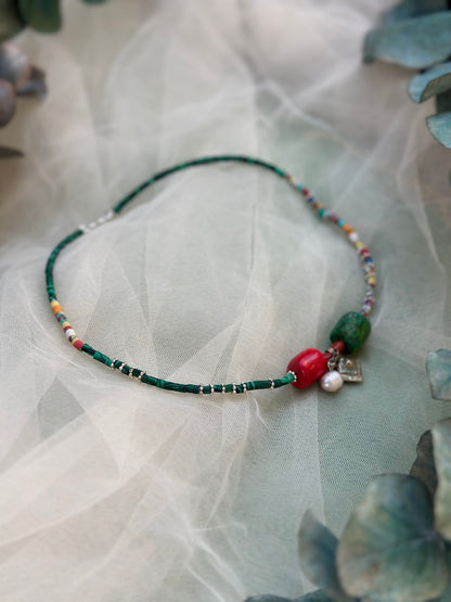 inci detay antika parçalı kolye