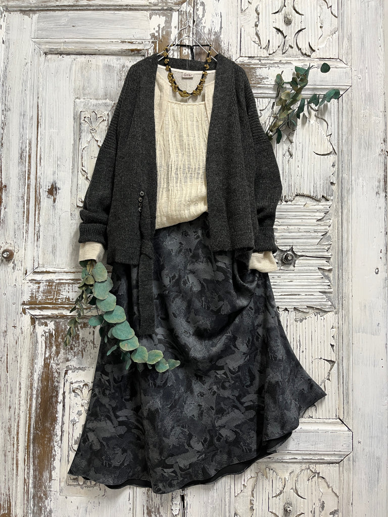 anvelop pamuklu gri hırka