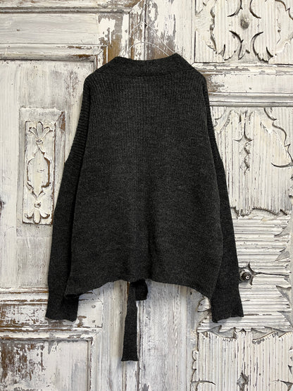 anvelop pamuklu gri hırka