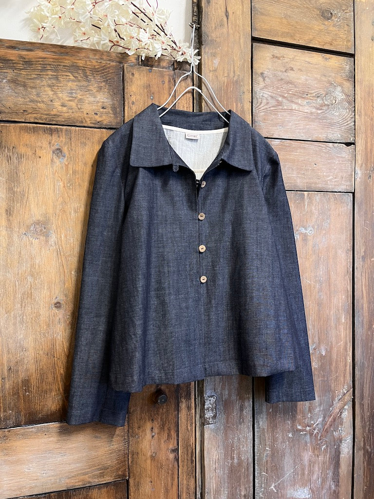 denim bele oturan ceket