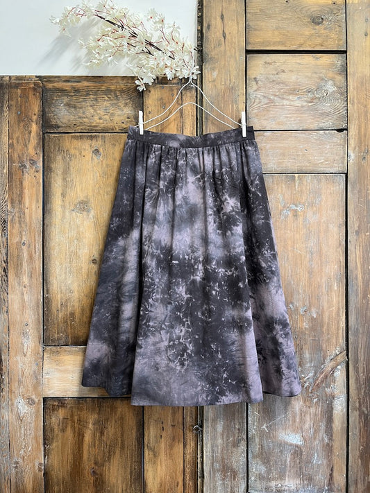 batik desen büzgülü pamuklu etek