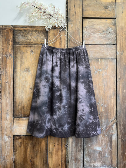 batik desen büzgülü pamuklu etek