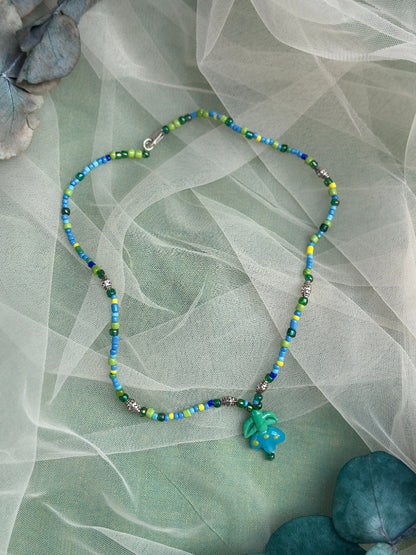 cam boncuk mavi kolye