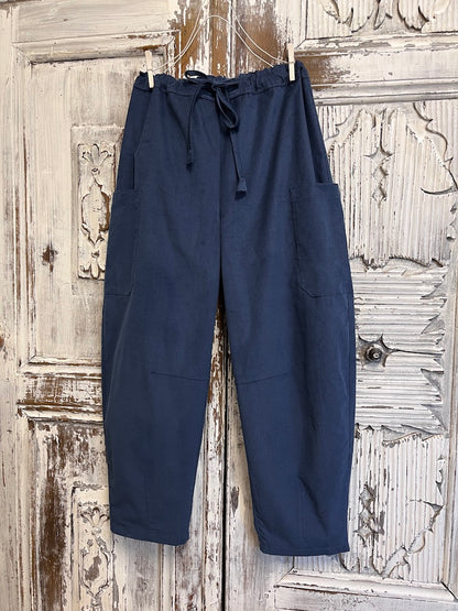 mavi fitilli kafide bol pantolon