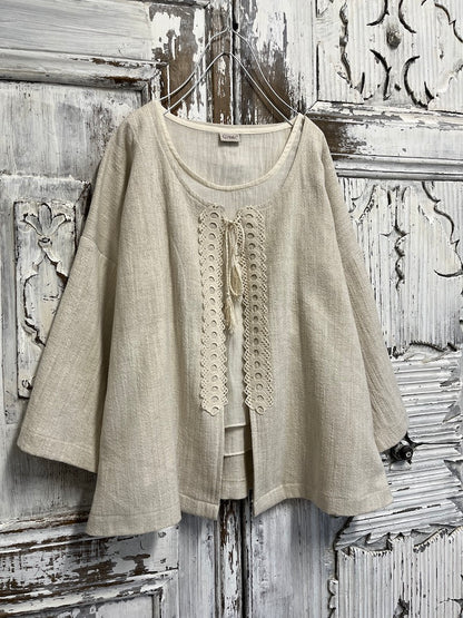 Çiçek Dantel Detay Ceket