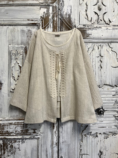 Çiçek Dantel Detay Ceket