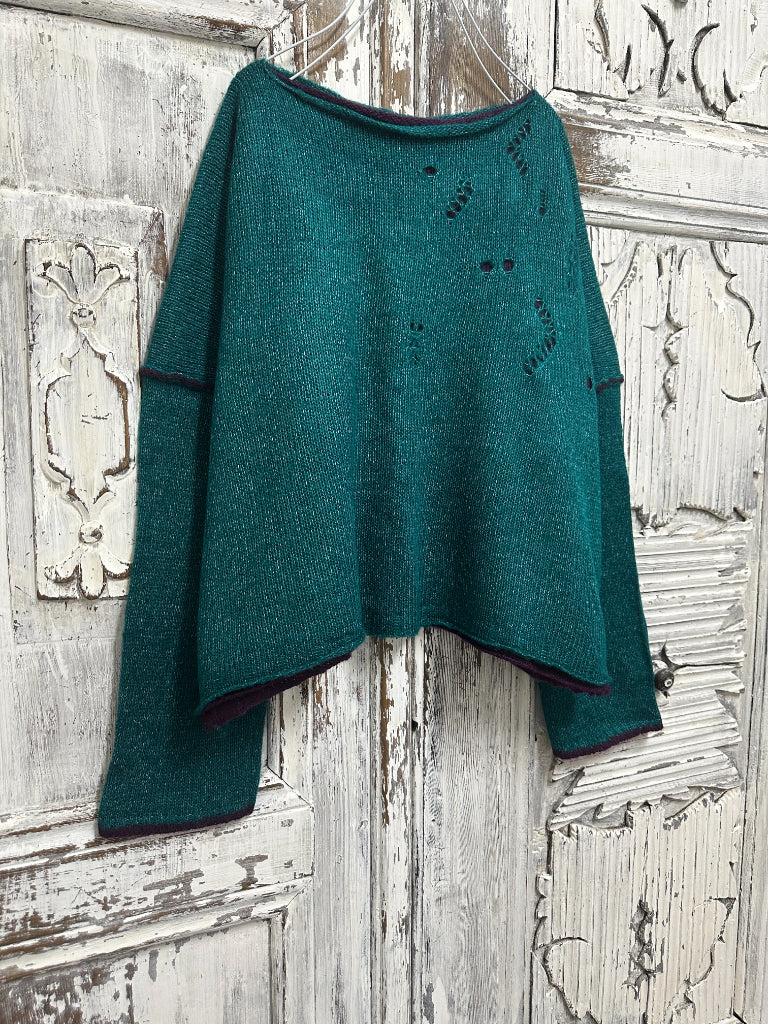 moher yeşil triko bluz