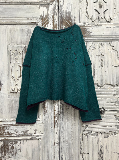 moher yeşil triko bluz