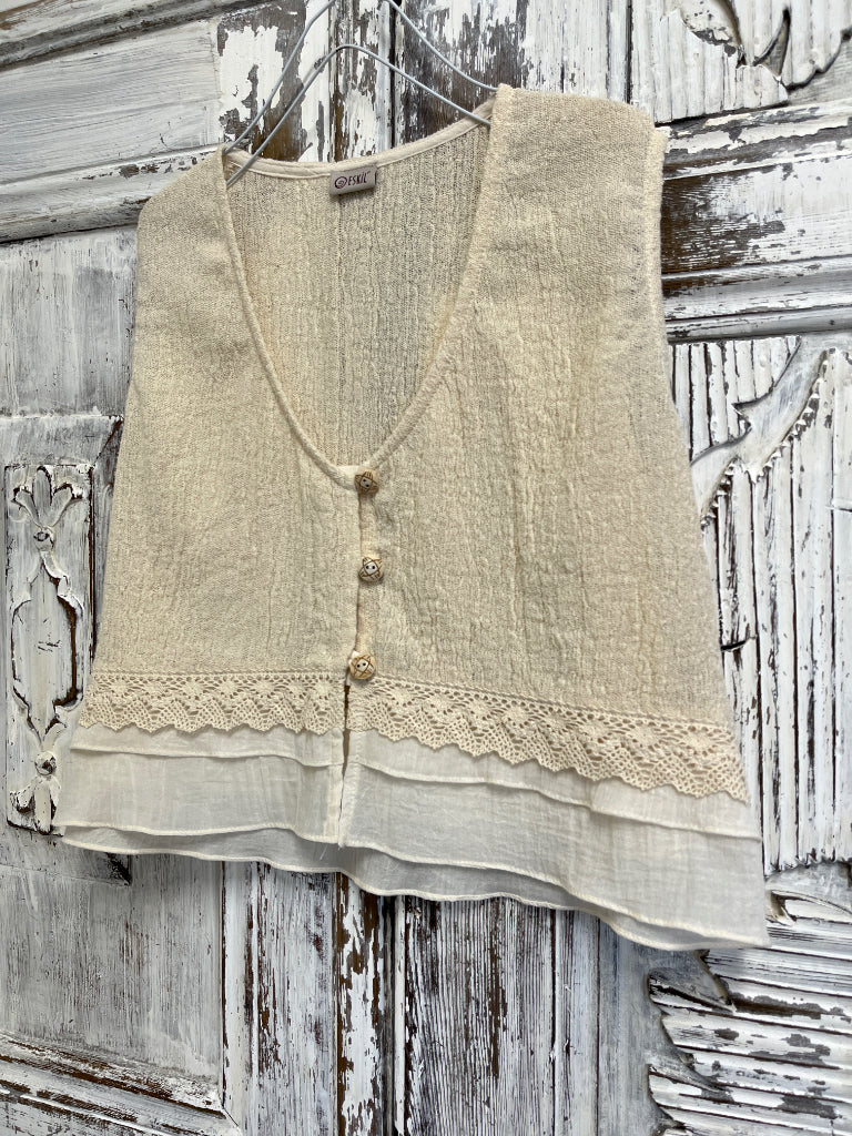 pamuklu el dokuma yelek 