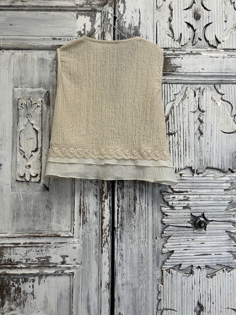 pamuklu el dokuma yelek 