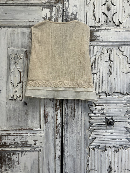 pamuklu el dokuma yelek 