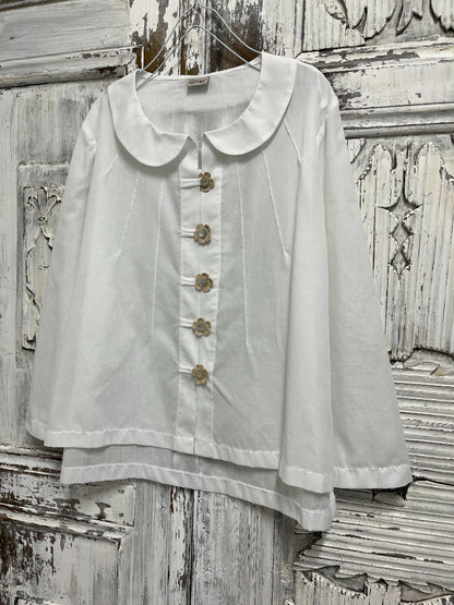 pamuklu bebe yaka gömlek 