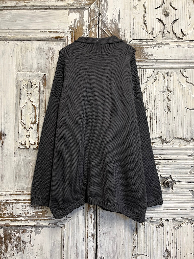 füme renk asimetrik hırka