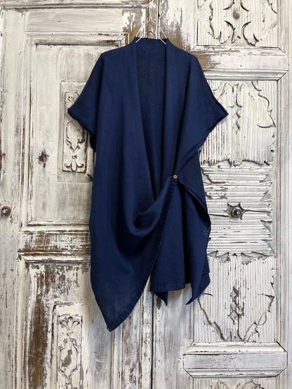 çok fonksiyonlu lacivert yelek