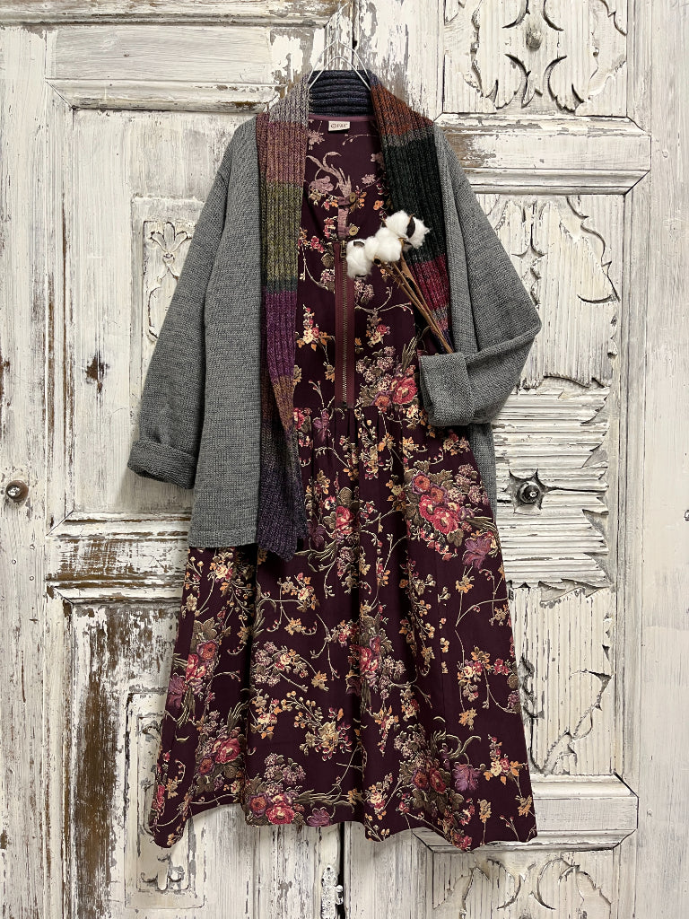 Fermuar Detay Kadife Elbise