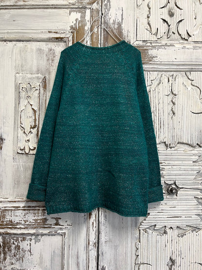 Petrol rengi moher hırka