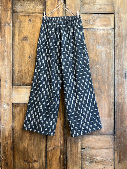 İndigo Desen Pantolon