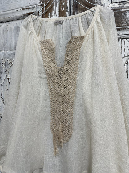 el dokuma ipek dökümlü bluz