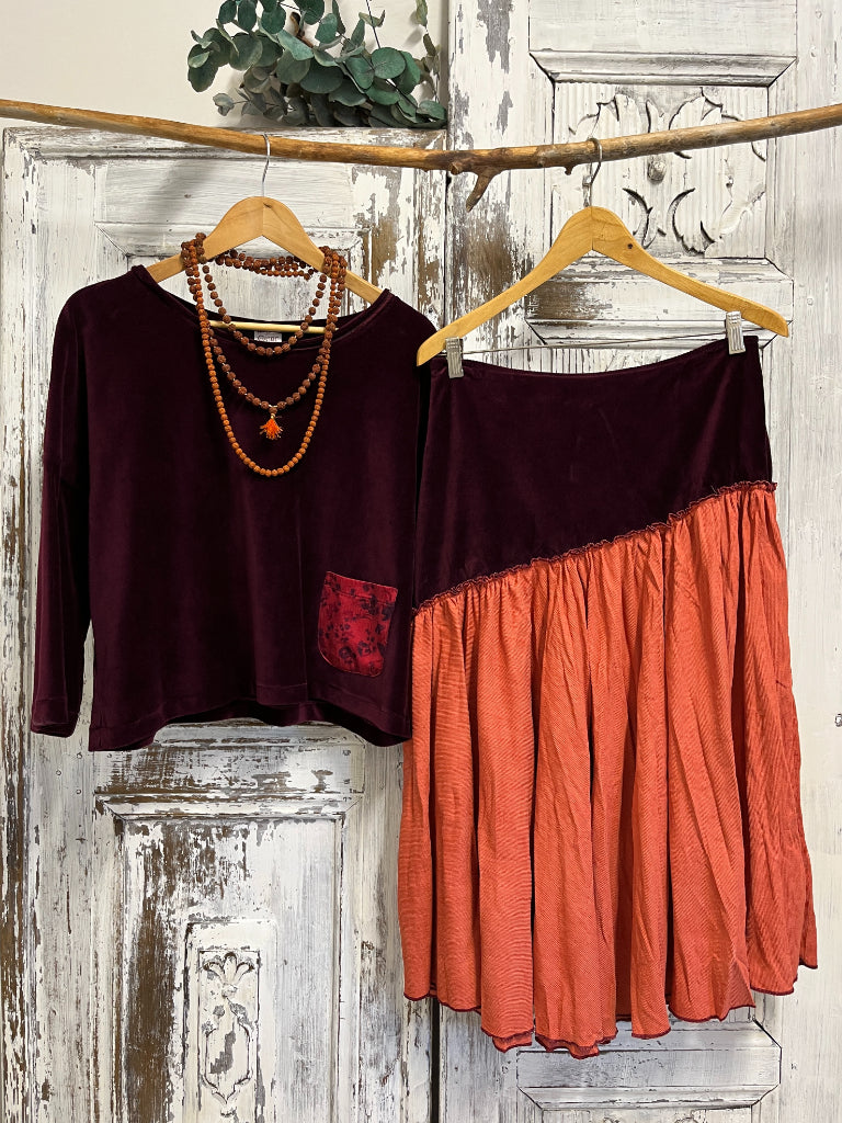 İpek Cep Detay Bluz