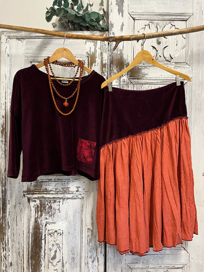 İpek Cep Detay Bluz