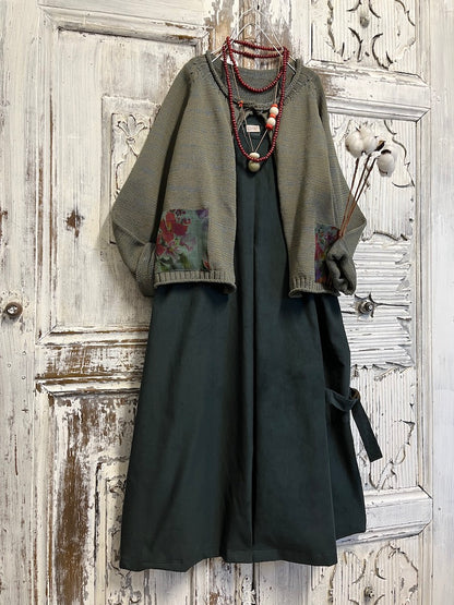 fitilli kadife koyu yeşil jile