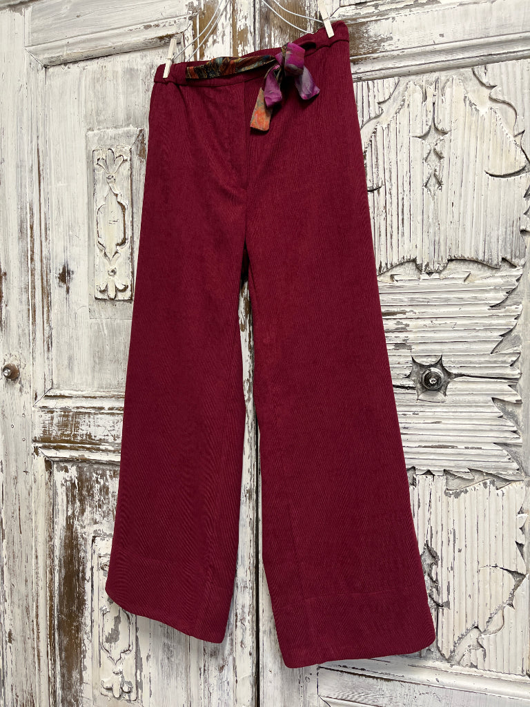 Fitilli kadife pantolon kuşağı desenli 