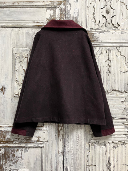 yünlü ceket el işi süslemeli