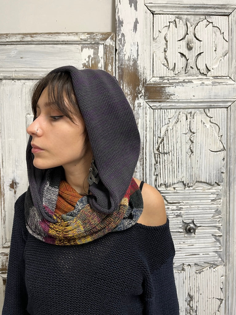 triko kapüşonlu boyunluk