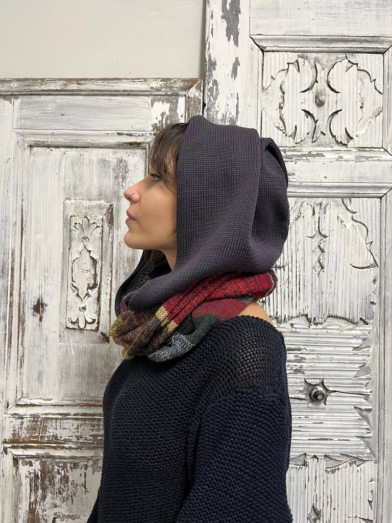 triko kapüşonlu boyunluk