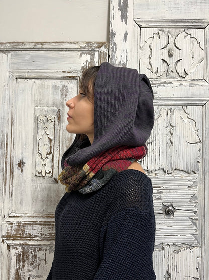 triko kapüşonlu boyunluk