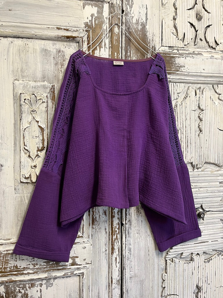 bürümcük mor bluz