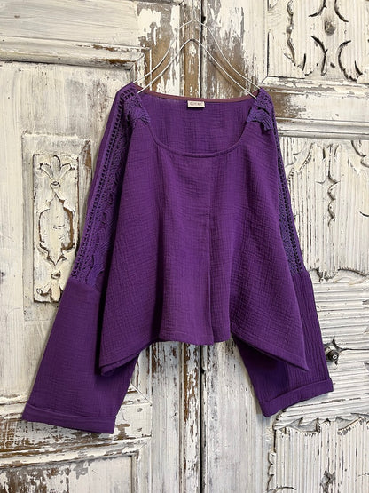 bürümcük mor bluz