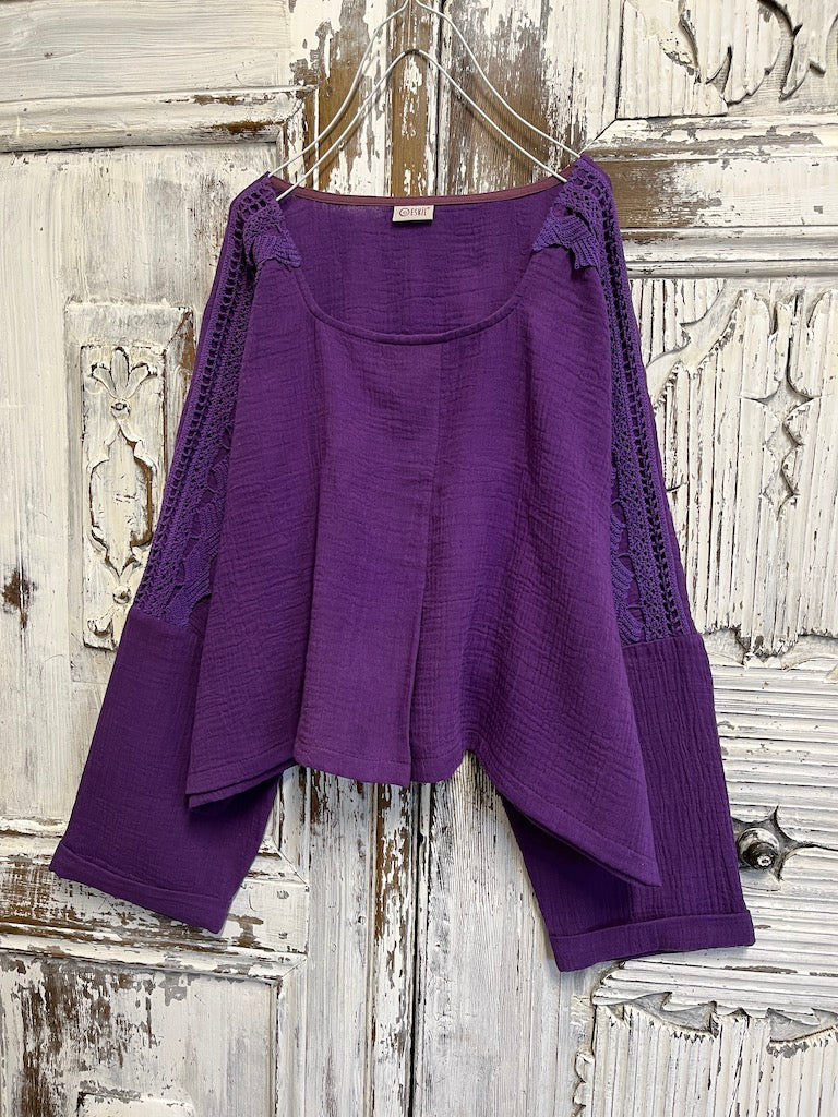 bürümcük mor bluz