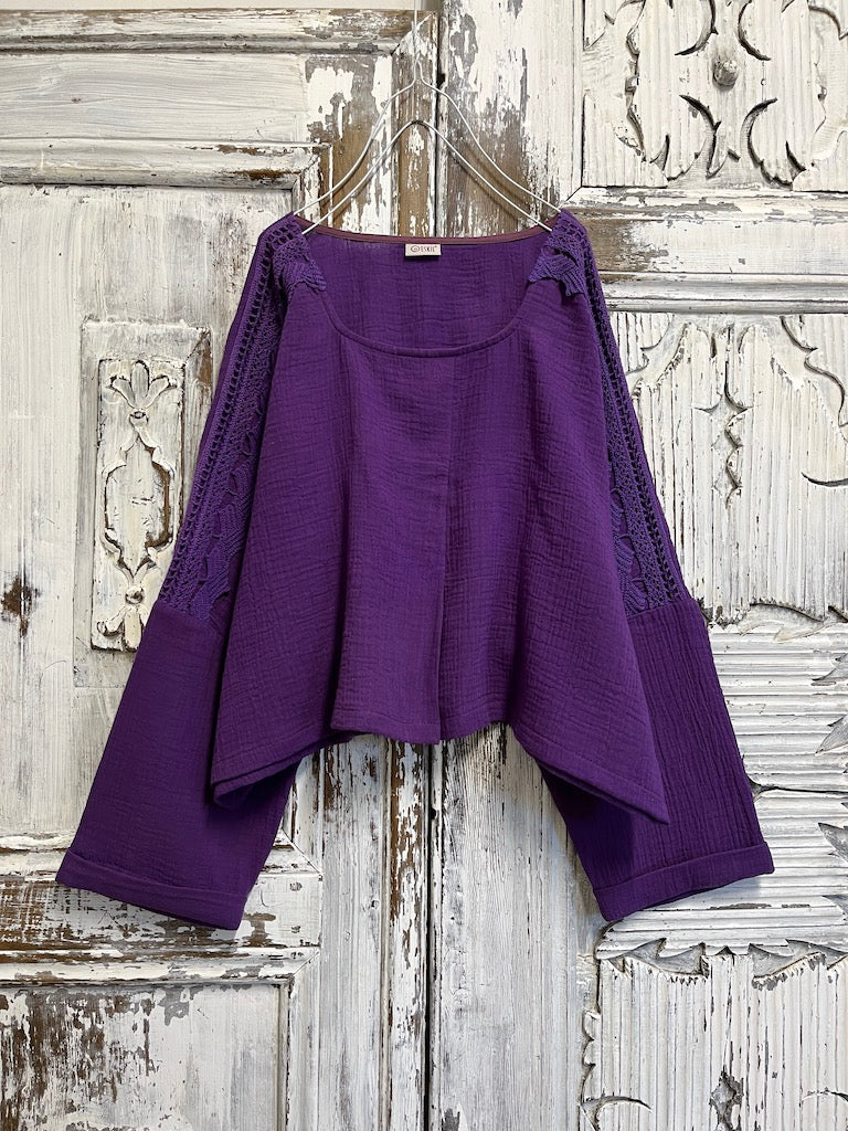 bürümcük mor bluz