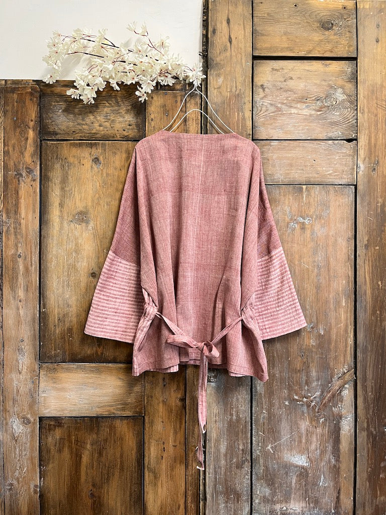 pamuk dokuma pembe ceket