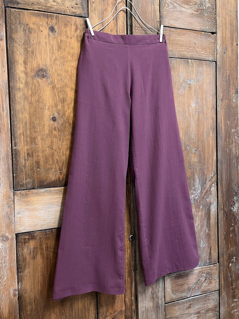 mürdüm pamuklu pantolon
