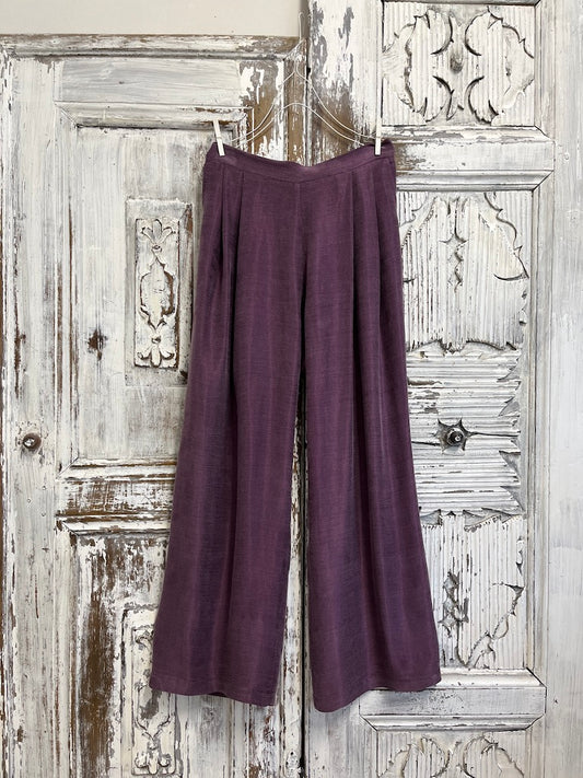 mürdüm ipek plazzo pantolon