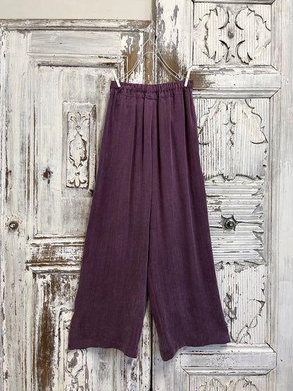 mürdüm ipek plazzo pantolon