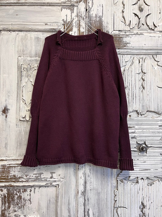 mürdüm reglan kol triko