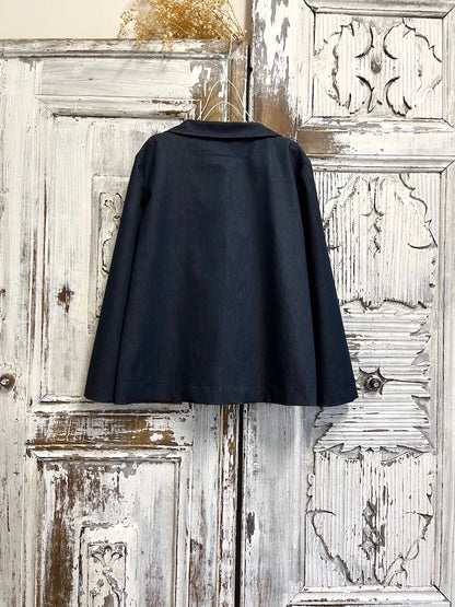 Ön Parça Detay Denim Ceket