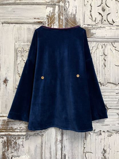 lacivert kadife bluz cepleri farklı desenli 