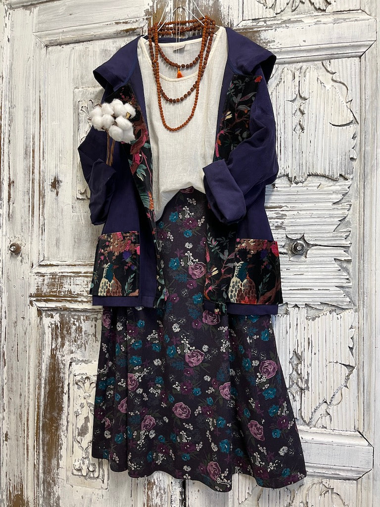 mor fitilli kadife kapüşonlu ceket