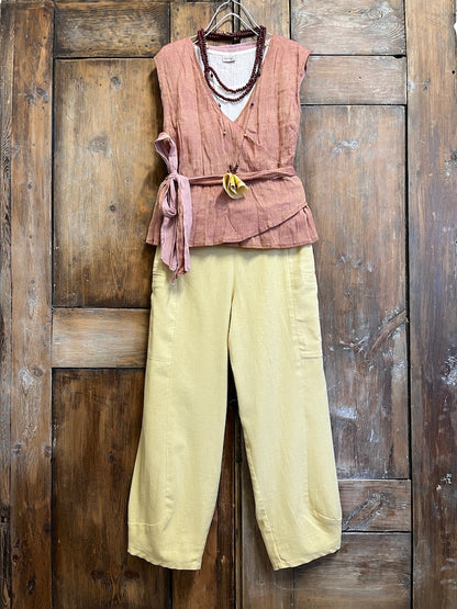 ipek pamuk anvelop pembe kolsuz bluz