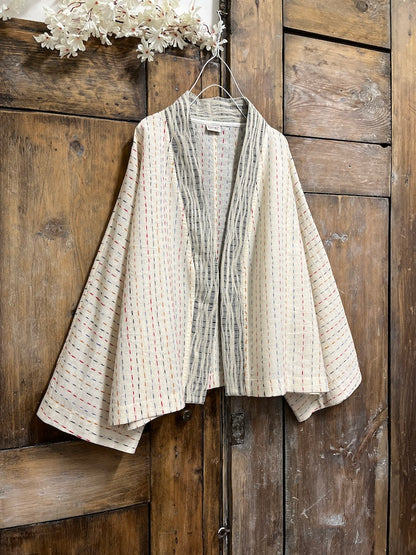 el dokuma pamuk kimono ceket